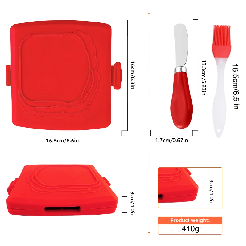 3pack Food Grade Sandwich Toas - Baking Kitchen Set review and price