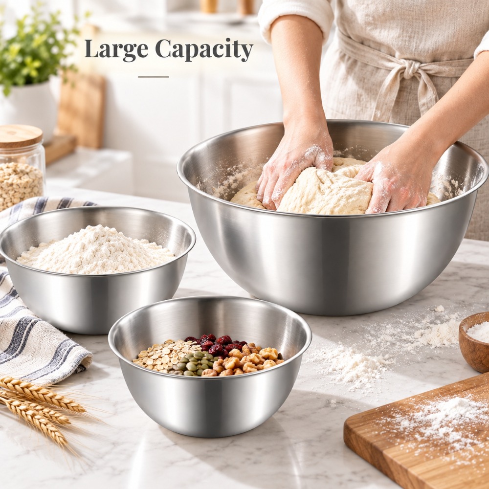 Stainless Steel Mixing Bowls 3 - Baking Kitchen Set review and price