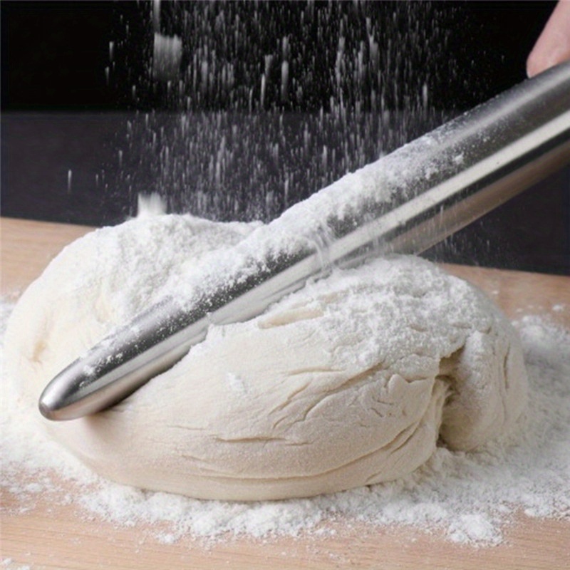 1Pc Stainless Steel Rolling Pi - Kitchen Roller Baking review and price