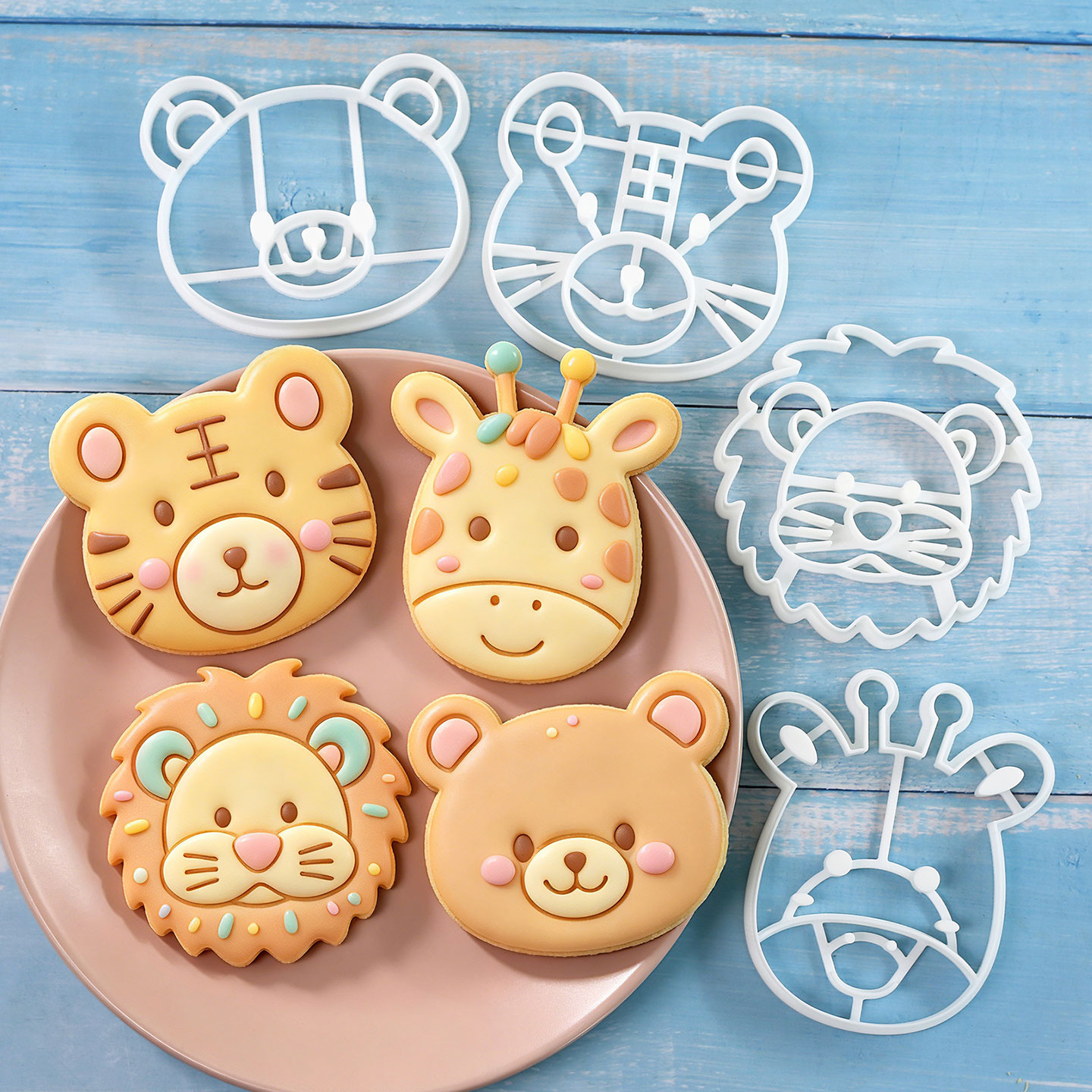 4 Pcs Animal Cookie Cutters Se - Baking Kitchen Set review and price