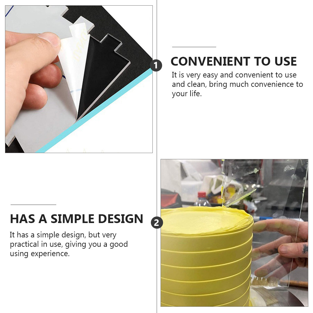 6Pcs Transparent Acrylic Cake  - Baking Kitchen Set review and price