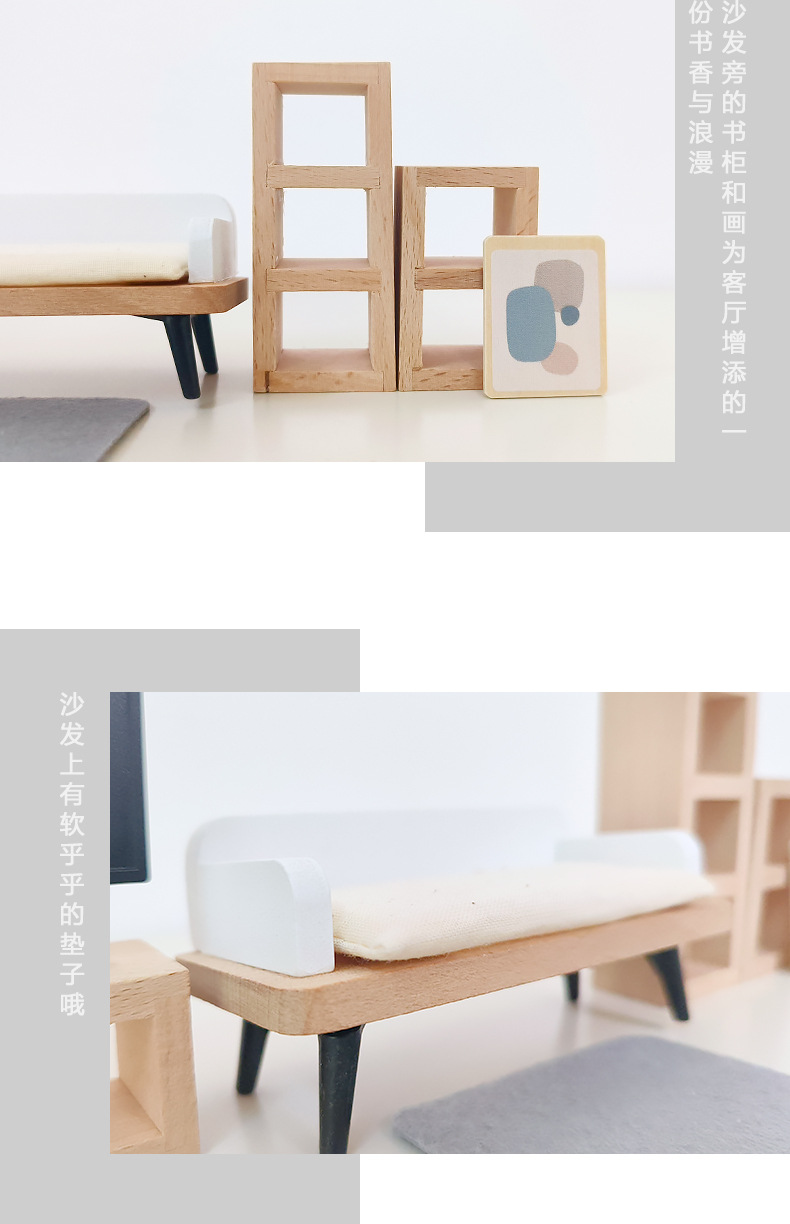 Modern dollhouse furniture kit - Kitchen Uncle review and price